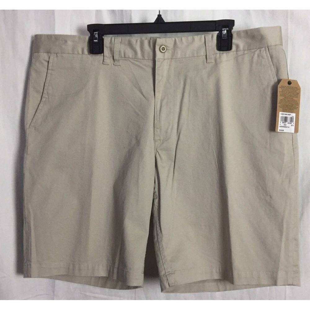 New WOOLRICH Shorts Mens 40 Inseam 9" Tan Khaki Cotton Stretch Hiking Active